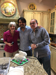20180401 Easter Potluck Cindy, Samuel, P Dante