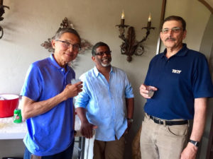 20180401 Easter Potluck Jimmy, Surendra, Rick